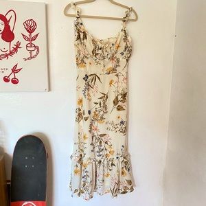 Summer floral midi sun dress new